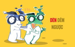 Xe máy hú hồn với đèn giao thông không đếm ngược