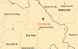 Liên tiếp 4 trận động đất ở Kon Tum lúc rạng sáng