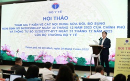 Bộ Y tế tổ chức hội thảo lấy ý kiến về Nghị định 96 và Thông tư 32