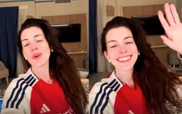 Sao nữ Hollywood Anne Hathaway bị fan Arsenal 'check VAR'
