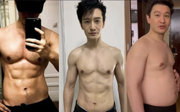 Huỳnh Hiểu Minh khoe cơ bụng 6 múi ‘mờ lem’ sau khi giảm 25kg