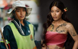 Nữ lao công Thái Lan gây ấn tượng với 'diện mạo mới'