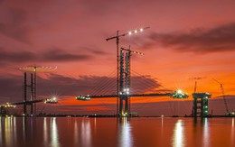 Đêm công trình cầu Rạch Miễu 2 đoạt giải nhất hội thi ảnh về xứ dừa