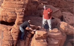 Xô ngã đá cổ 140 triệu năm, 2 người đàn ông lãnh án nặng