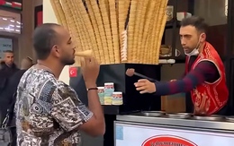 Thanh niên bán kem Thổ Nhĩ Kỳ nổi quạu vì gặp khách nhây