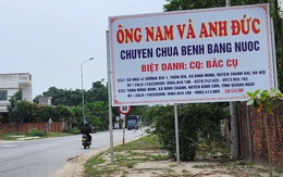 Tìm người dựng biển quảng cáo 'chữa bệnh bằng nước'