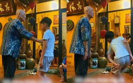 Bé trai múa dẻo 'như kẹo kéo' khi học võ