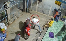 Cô gái cắm đầu lao ra đường với cú trượt chân ở trong nhà