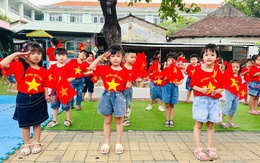 Yêu quá mầm non TP.HCM đồng diễn mừng 50 năm thống nhất đất nước