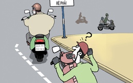 Bao giờ cập nhật thói quen nhường đường cho xe rẽ phải?