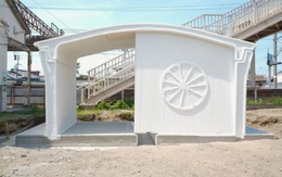 Nhà ga đường sắt in 3D 'đầu tiên trên thế giới' được xây dựng tại Nhật Bản trong 6 giờ