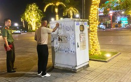 Xử phạt người đàn ông phun sơn quảng cáo 'khỏi hen suyễn 100%' lên cả biển giao thông