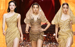 Thanh Hằng diễn vedette thời trang sắc màu Chăm Pa