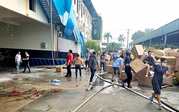 Cháy lớn trong Khu công nghiệp Tân Hương