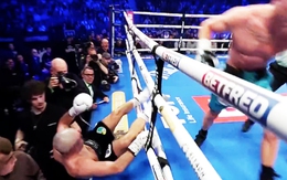 Võ sĩ quyền anh bị đấm văng khỏi võ đài như phim hài