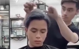 Chàng trai đứng hình với kiểu tóc mới