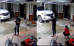 Vợ cười khoái chí khi nhặt được tiền rơi của chồng