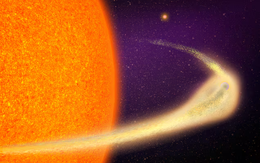 Quan sát được ngoại hành tinh 'hấp hối' với 'đuôi sao chổi' dài 9 triệu km