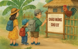 Chú út về quê nghỉ lễ, anh chị lên thành phố... xem lễ