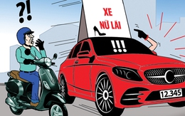 Chú ý xe này do tài xế nữ điều khiển