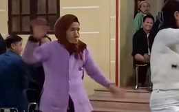 Cụ bà U90 nhảy vũ điệu 'múa quạt' siêu ngầu