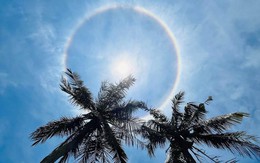 Xuất hiện hào quang vây quanh Mặt trời ở Quảng Ngãi