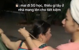 Cô gái không một động tác thừa khi mai đi học 'mẹ bảo thiếu gì lấy đó'