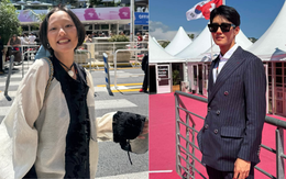 Đạo diễn Bùi Thạc Chuyên cùng dàn sao quảng bá điện ảnh Việt tại Cannes