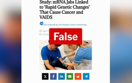 Giới khoa học bác bỏ tin đồn vắc xin COVID-19 mRNA gây ung thư