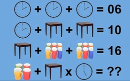 Người IQ cao mới giải được câu đố toán học này trong 10 giây