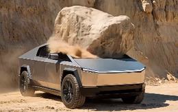 Video thả tảng đá nặng 1 tấn xuống xe Tesla Cybertruck là giả, do AI tạo ra