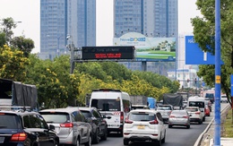 Bảng thông báo tốc độ ở hai đầu hầm sông Sài Gòn, tài xế  vi phạm có bị xử phạt?