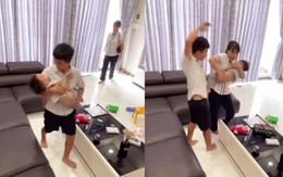 Chồng lươn lẹo bật chế độ ‘đau khổ’ khi thấy vợ về