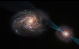 Lần đầu chứng kiến 'chiến tranh' giữa hai thiên hà