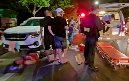 Xe taxi bỏ chạy sau va chạm với xe máy, bỏ mặc hai người bị thương giữa đường