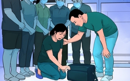 Vợ nghẹn ngào quỳ gối tiễn biệt tạng chồng trước khi hiến tặng