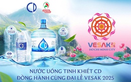 Nước uống tinh khiết CD đồng hành Đại lễ Phật đản Vesak 2025