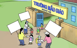 Khi trẻ mầm non tham gia 'khối nghỉ hè'