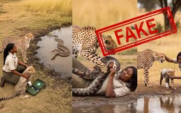 Video báo săn cứu người khỏi bị rắn tấn công là giả