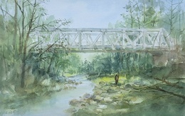 Tây Giang của Quảng Nam thanh bình, quyến rũ qua tranh màu nước