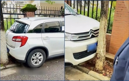 Tài xế lái hộ đỗ xe 'thần sầu' giữa hai cây, chủ xe tỉnh rượu nhìn thấy ngỡ ngàng
