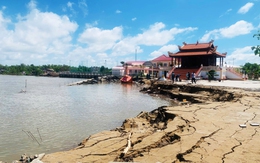 Sạt lở khu di tích cấp tỉnh miếu bà Thủy Long ở Cà Mau