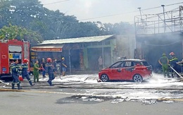 Vợ đi làm đẹp, chồng đổ xăng dọa khiến tiệm spa bị cháy rụi