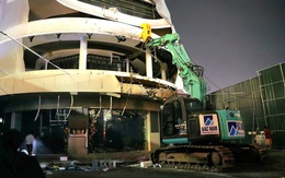 Tối 19-6, Hà Nội bắt đầu phá dỡ tòa nhà Hàm cá mập