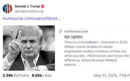 Ông Trump bị phẫn nộ khi chia sẻ tin ông Biden 'bị xử tử' từ năm 2020