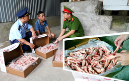 Phát hiện 1 tấn chân gà nhập từ Paraguay không có hóa đơn