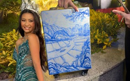 Xuân Hạnh kéo vali lên thảm đỏ, kết thúc nhiệm kỳ Hoa hậu Hoàn vũ Việt Nam