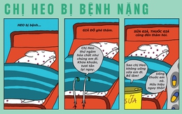 Chị heo bị bệnh nặng, để lại thông điệp sởn da gà