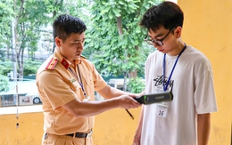 Công an Hà Nội bắt đầu tổ chức sát hạch giấy phép lái xe máy