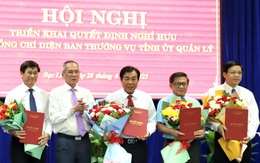 557 cán bộ, công chức Bạc Liêu nghỉ hưu, nghỉ thôi việc trước ngày hợp nhất tỉnh